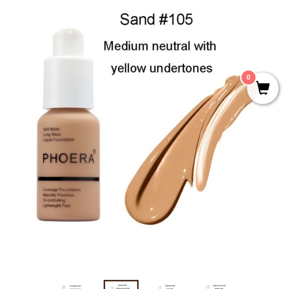 Phoera full cover foundation
